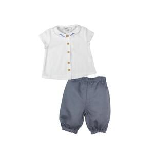 NEW MARIE PUCE boy's florian pants set in blue